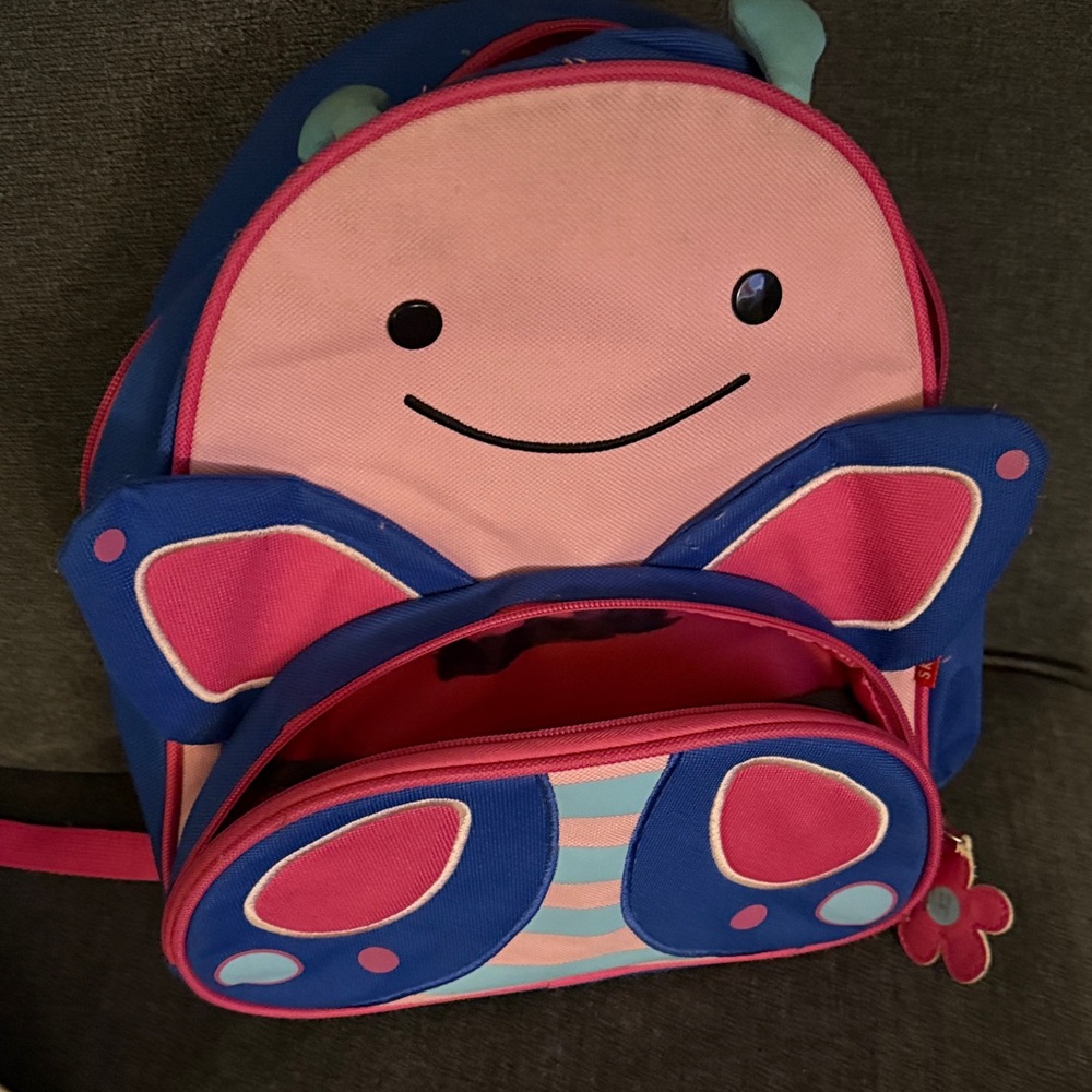 Skip Hop Pink and Blue Butterfly Backpack